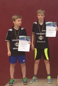 Ferdi Kasperski (l.) und Elias Vilser starten beim Future-Cup