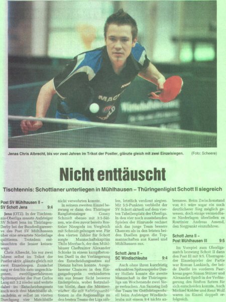 Pressartikel zum Punktspielwochenende 31.10./01.11.2009