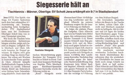 Siegesserie hält an